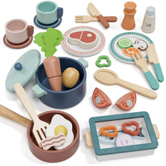 Lehoo Castle wooden play kitchen set, spark imaginative cooking and role‑play for kids