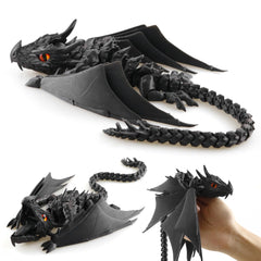LehuoMaker dragon with wings in a dynamic pose for display
