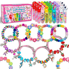 Leitait 24-pack bracelet wands kit for kids to craft colorful bracelets.