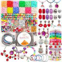 leitait girls bracelet kit close-up beads and charms for creative play