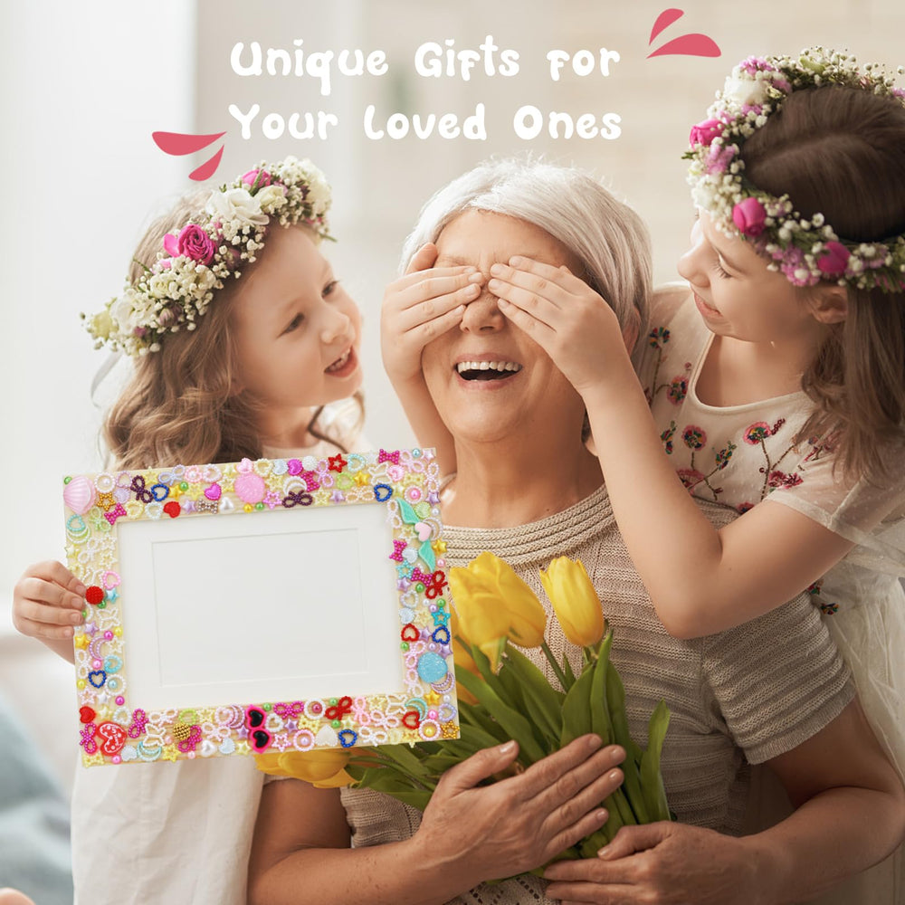 LEJITEKK pink mosaic pieces for girls, inviting colorful, imaginative designs