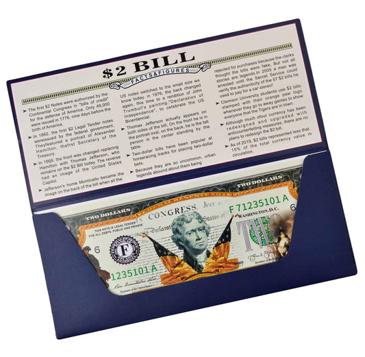 LEKA NEIL 250th anniversary dollar bill with full-color overlay artwork for display