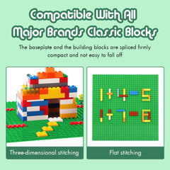 Durable plastic baseplates by Lekebaby resist wear during play