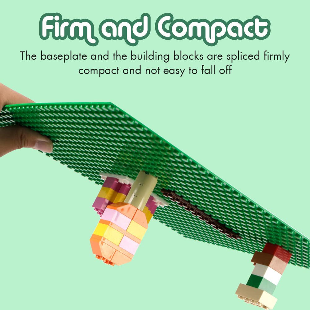 Lekebaby Classic baseplates in grey for sturdy, compatible foundation