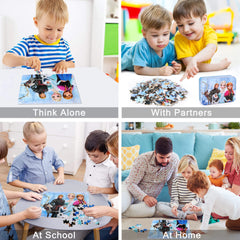 LELEMON puzzle pieces interlock smoothly during play.