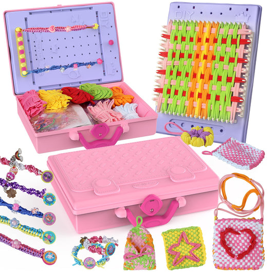 LELESUN 3-in-1 weaving loom kit for versatile crafts and easy-start projects
