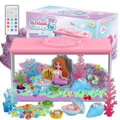 LELESUN mermaid terrarium kit display with contents for crafting