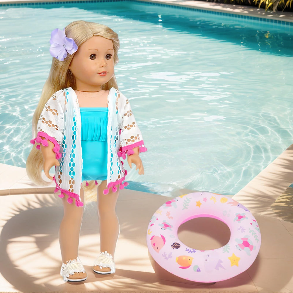 Lembani 18 inch doll swimming ring for seaside fun