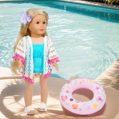 Lembani 18 inch doll swimming ring for seaside fun