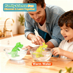 Lemofix safe rounded-edge dinos for gentle handling during bath.