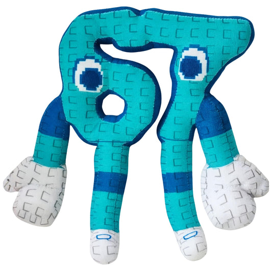 Lemoneon 67 Plush front view with iconic Italian Brainrot design for display.