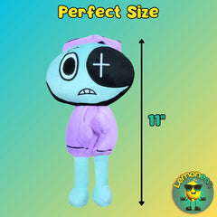 Close-up of Lemoneon Dandy's World Astro plush showing detailed character features for collectors.