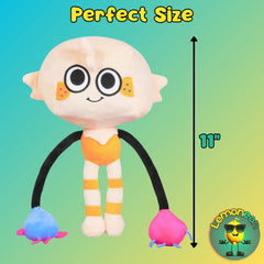 Lemoneon Goob plush side view highlights realistic features for fan display.
