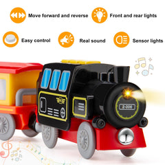 LemonKids locomotive side coupling shows magnetic connections for expansion