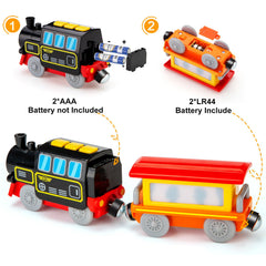 LemonKids train carriage with flashing light for visual storytelling