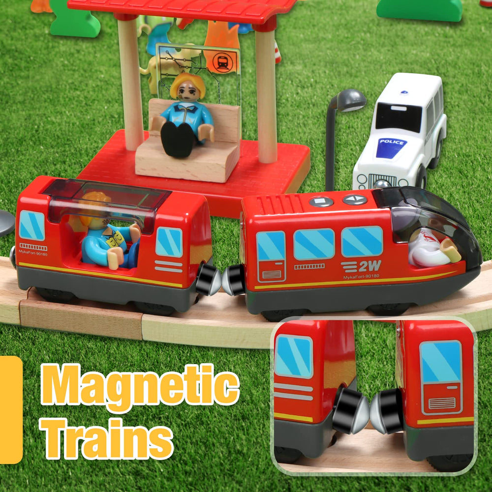 Lemonkids train features clear sound buttons with forward, stop, and reverse play