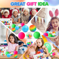 Lemostaar bounce-and-squeeze balls offer playful relief for kids and adults.