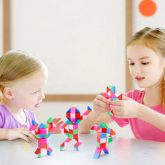LENDOD mini fidget snake cube suitable for ages four to eight during family time.