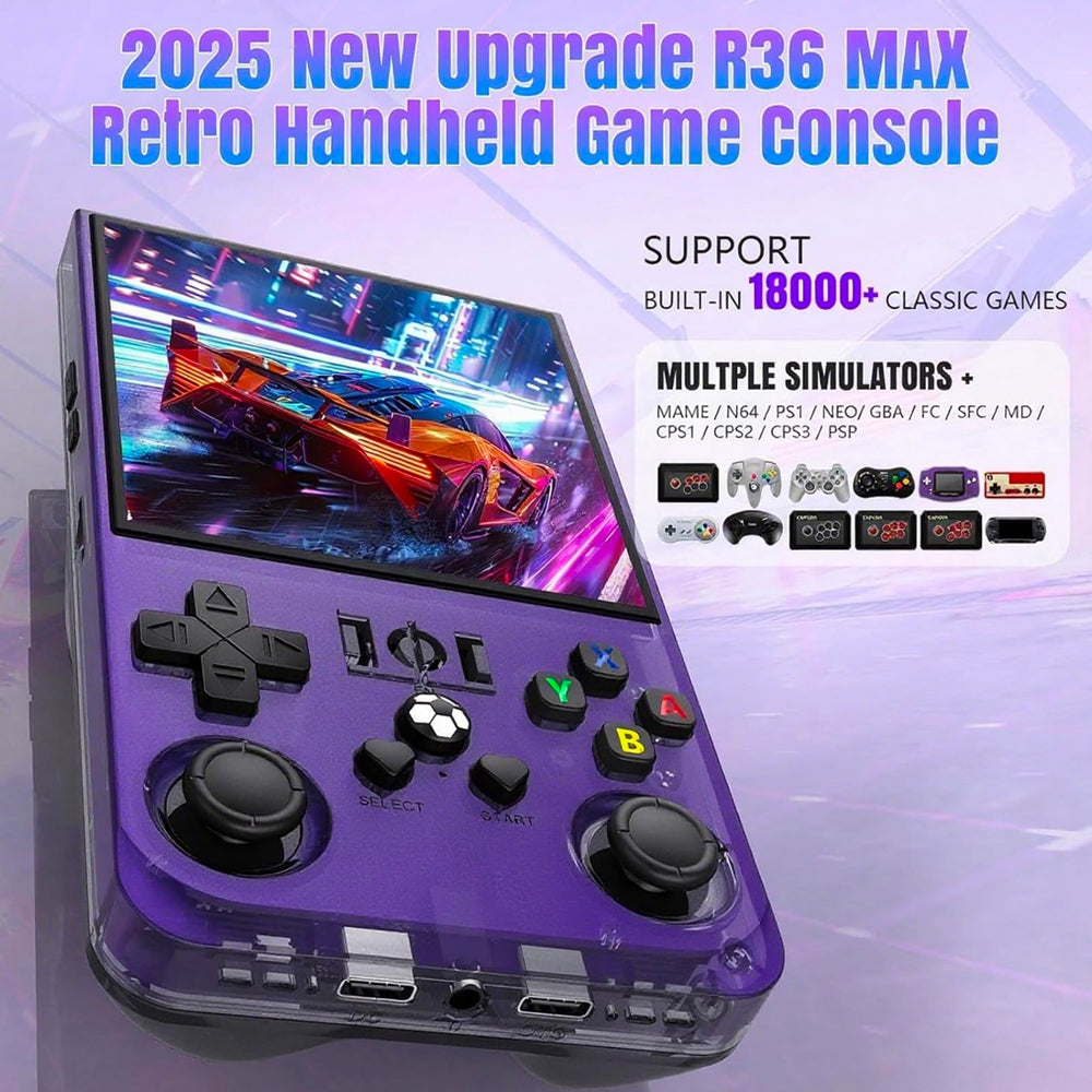 LENEFU R36MAX IPS display delivers crisp 720x720 visuals.