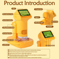 LENGTOUQ kids microscope outdoors invites nature based exploration.