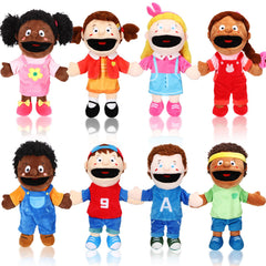 Lenwen eight-piece puppets set for storytelling and classroom use