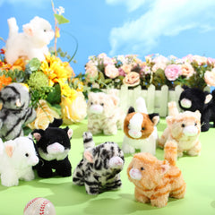 Lenwen cat plush used as nursery decor for charm in a room.