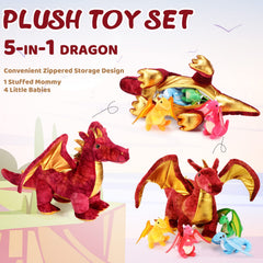 Lenwen dragon plush expressive eyes add charm for storytelling.