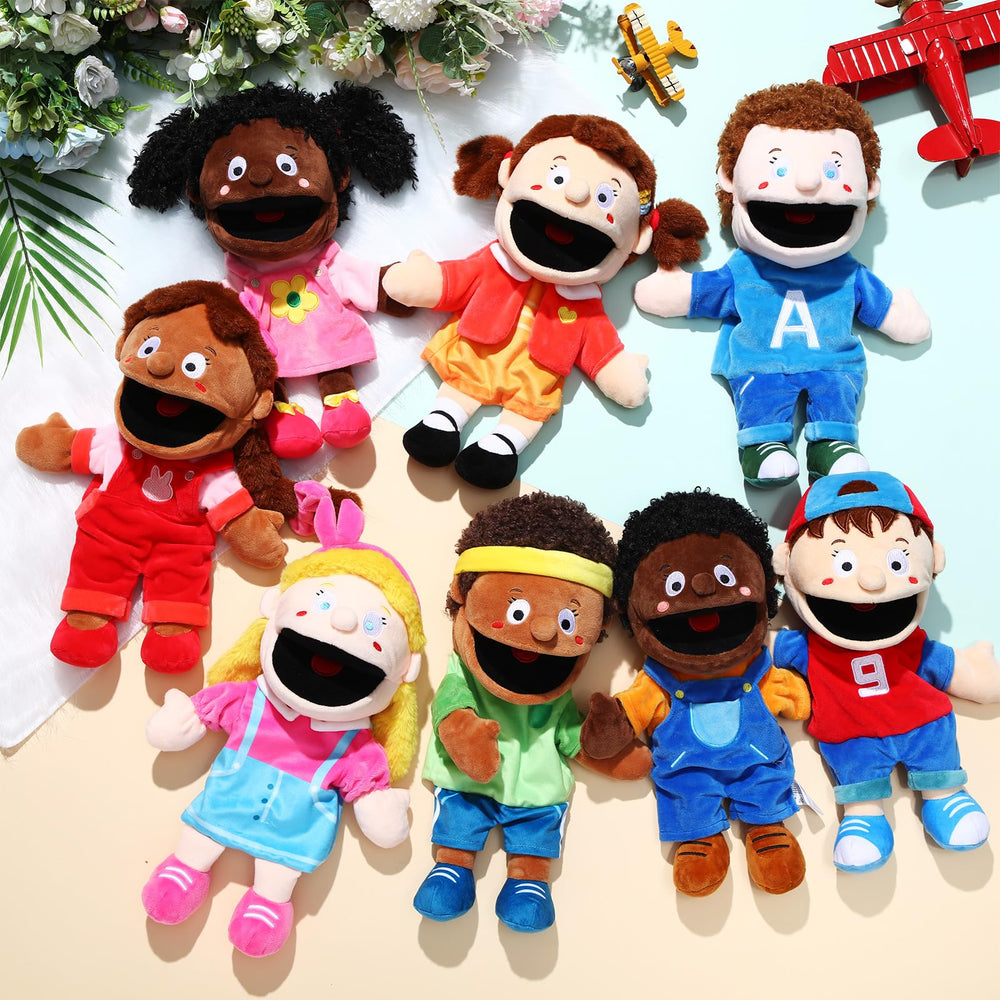 Lenwen multicultural puppets show skin tones for vivid and inclusive classroom storytelling