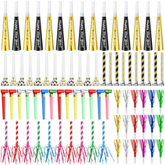 Lenwen gold horn noisemaker for New Year celebrations and photos.