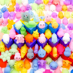 LENYOQIN kawaii squishies animal pack for kids, soft touch and imaginative play