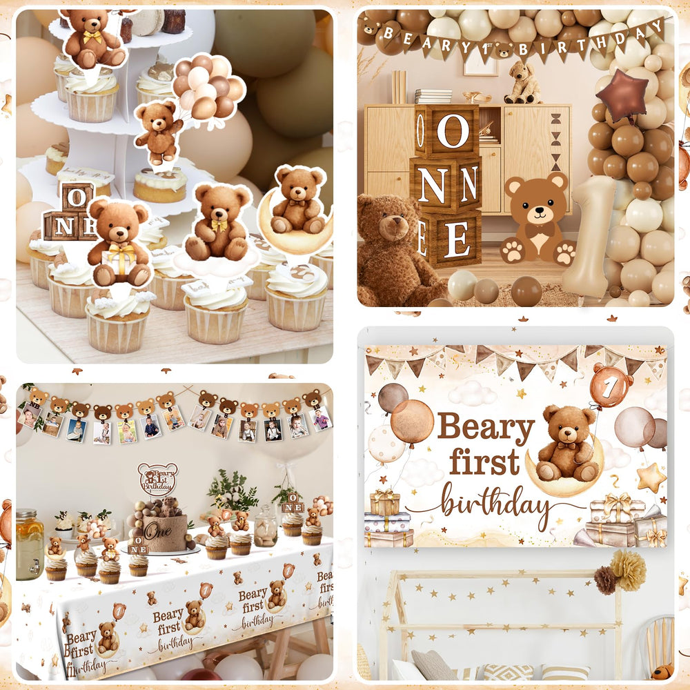 Lenyunge Bear cake topper highlights the centerpiece with playful detail
