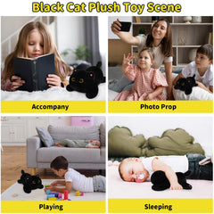 Leokawin kids-friendly weighted cat cuddle stays for reading time and quiet comfort.