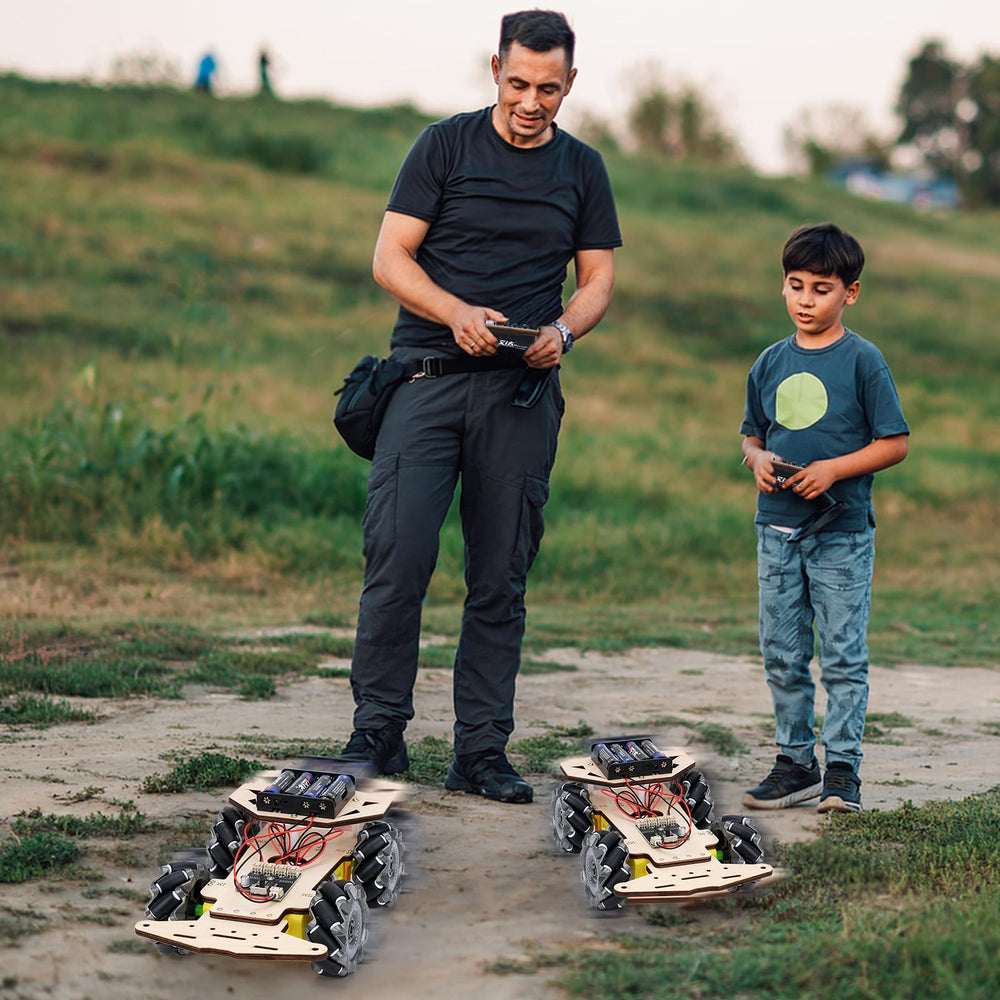 LEPANDA RC Robot Car promotes hands-on learning as you assemble and test its wheels.