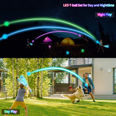 Leshein glowing baseballs in a 3-pack for clear visibility during practice