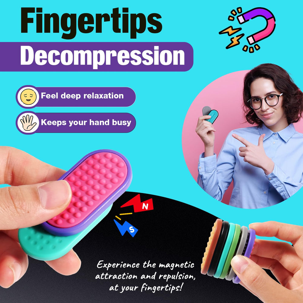 LESONG magnetic fidget sliders compact for travel and calm