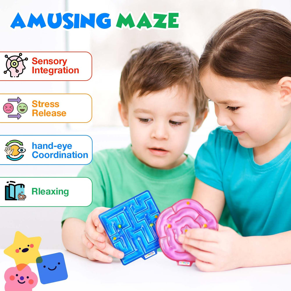 Lesong bright-colors maze toys boost attention with vivid visuals that support exploration.