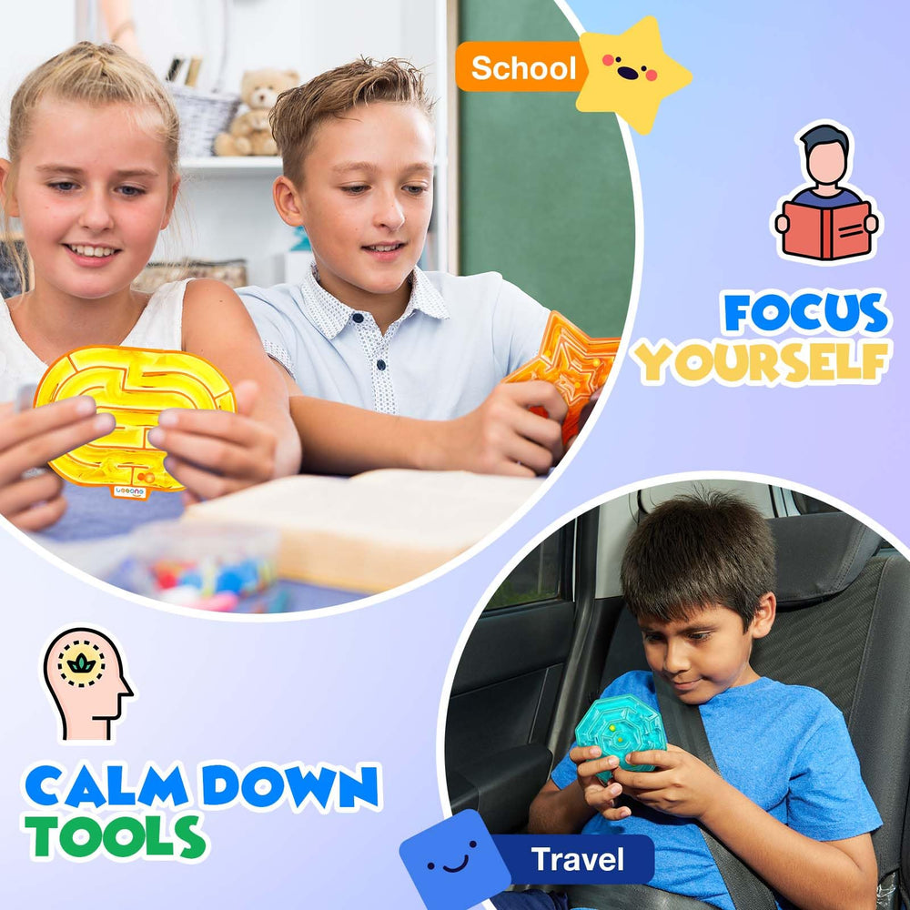 Lesong two-ball two-dot maze sparks storytelling and cooperative play while channeling energy.