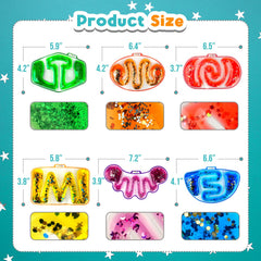 LESONG Sensory Tube glitter flow features mesmerizing visuals to aid focus.