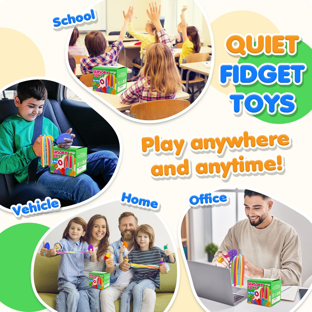LESONG fidget set is soft, durable, and easy to clean