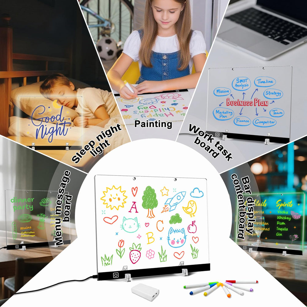 LESOON LED Note Board gift for teens — reusable, colorful decor and creative tool.