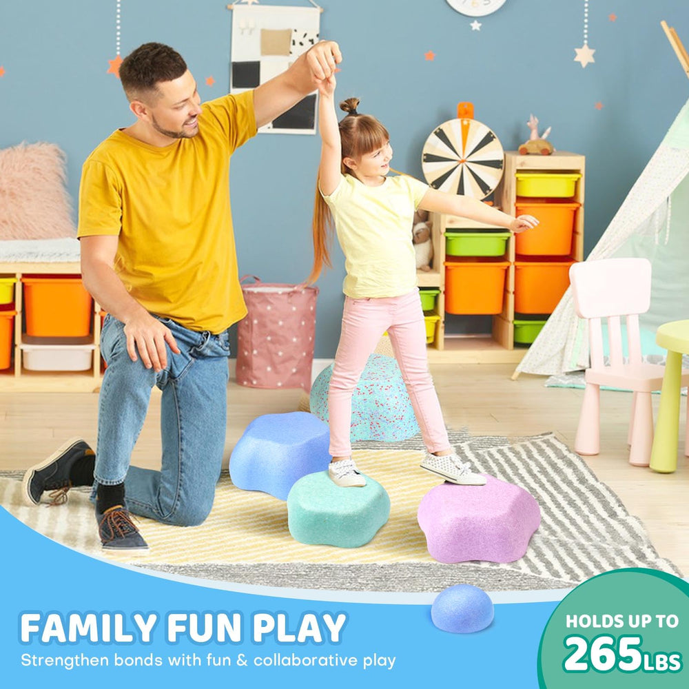 LESSETI bath-time-stones offer splashy sensory play after baths.
