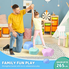 LESSETI bath-time-stones offer splashy sensory play after baths.