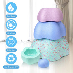 LESSETI indoor-play-stones bring versatile fun on floors and tables.