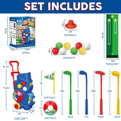 Letapapa four-club set with double-sided design for versatility.