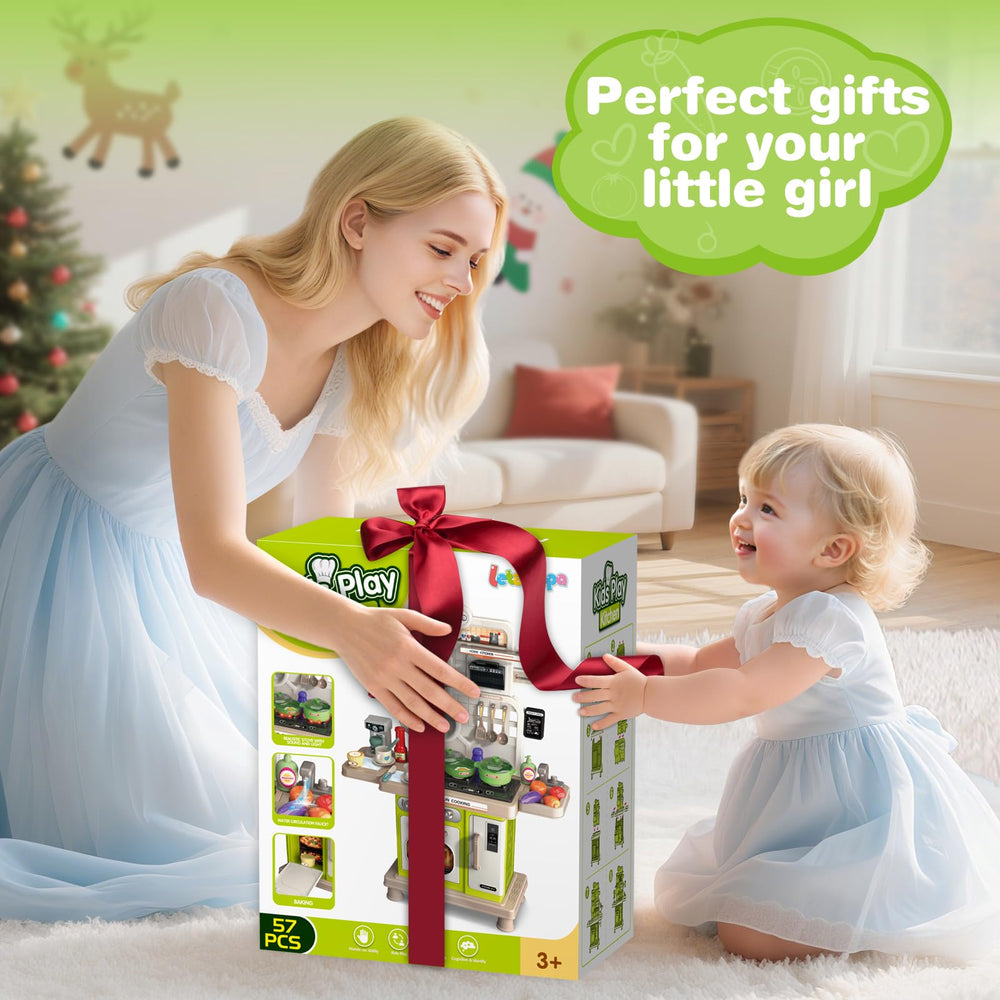 Letapapa 57 piece set supports imaginative play with diverse kitchen toys
