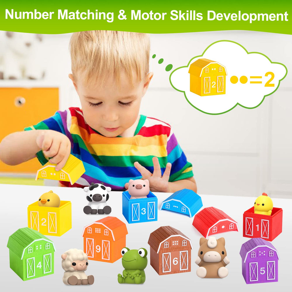 Letapapa child playing with farm toys demonstrates hands-on learning.