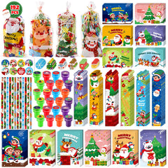Letapapa Christmas stationery gift bags with vibrant designs for classroom rewards.