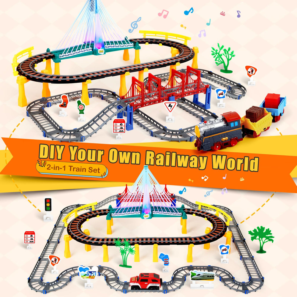 Letapapa electric train set with realistic whistles and sounds