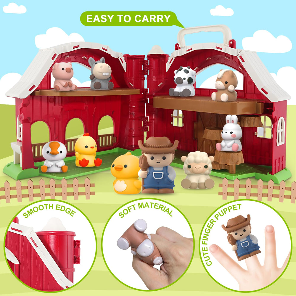 Letapapa farm animals set includes nine characters for diverse pretend play experiences.