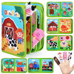 Letapapa Farm Busy Book pages displaying vibrant farm scenes for interactive learning